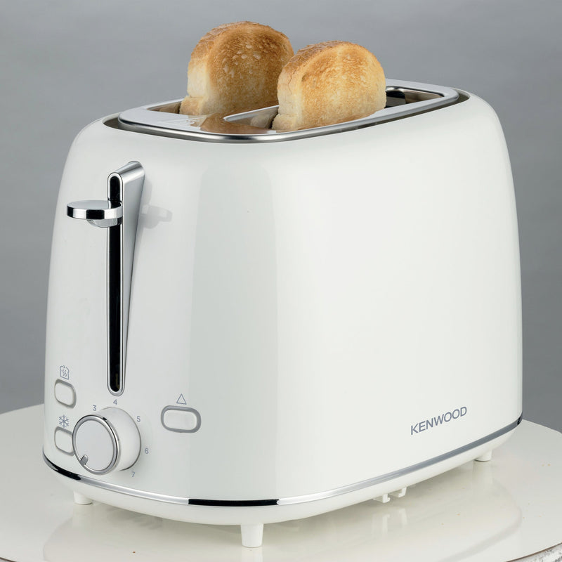 Kenwood - Eterna Plastic 2 Slice Toaster Glossy White - TCP31.000WH