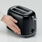 Kenwood - Eterna Plastic 2 Slice Toaster Glossy Black - TCP31.000BK