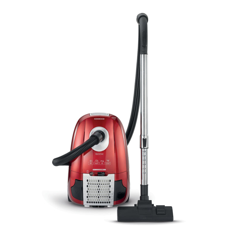 Kenwood - Bag & Bagless Vacuum Cleaner Black/Red - VCP90.000BR