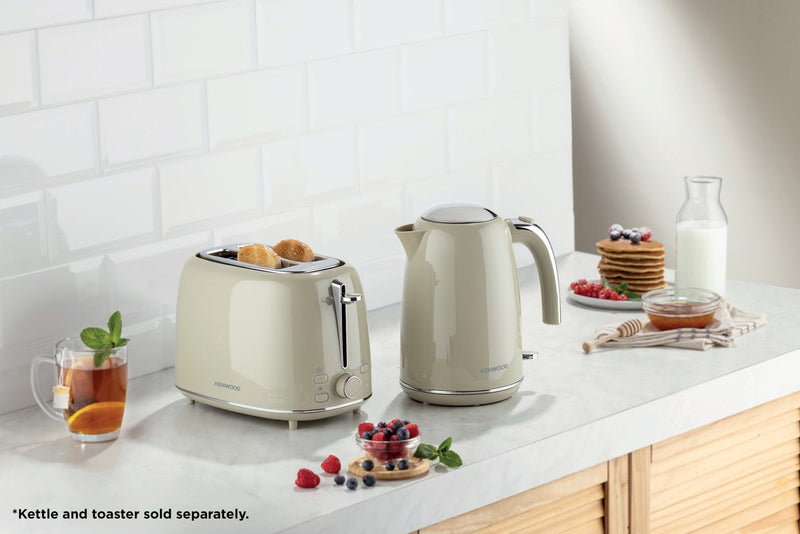 Kenwood - Eterna Plastic 2 Slice Toaster Glossy Beige - TCP31.000BG