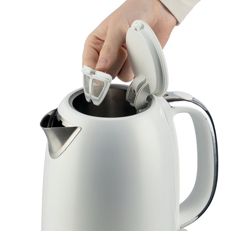 Kenwood - Elementa S/Steel Electric Kettle Matt White - ZJM37.000WH
