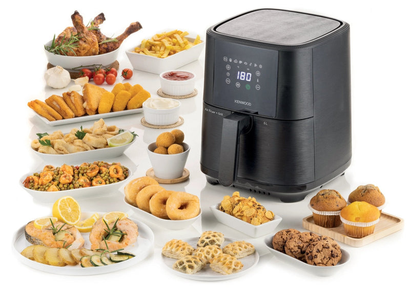 Kenwood - 6L Air Fryer with Grill Function - HFP60.000BK