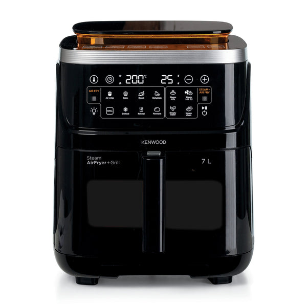 Kenwood - 7L Air Fryer & Steamer (3-in-1 ) with Window - HFS92.000BK