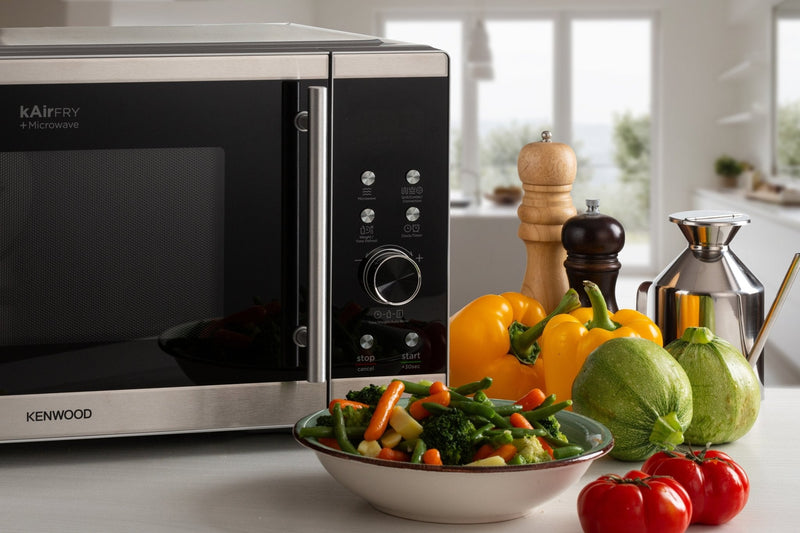 Kenwood - Air Fryer Microwave & Grill Combi 30L Stainless Steel - MWA30.Z00SS