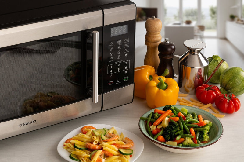 Kenwood - Microwave Oven with Grill 42L Stainless Steel - MWZ42.000SI