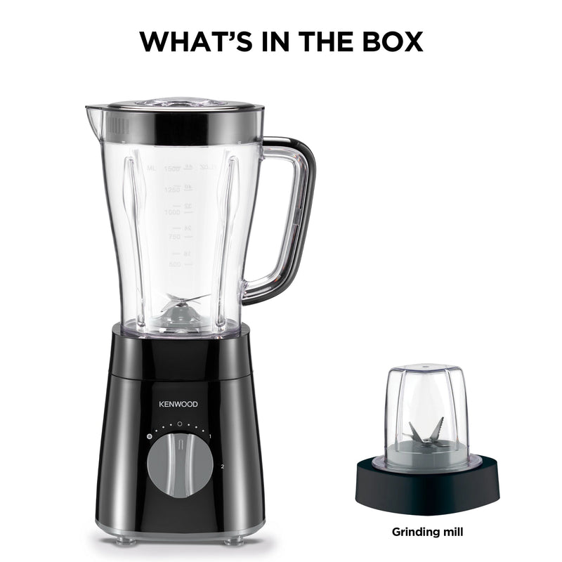 Kenwood - Blender with Mill Black 500W - BLP16.150BK