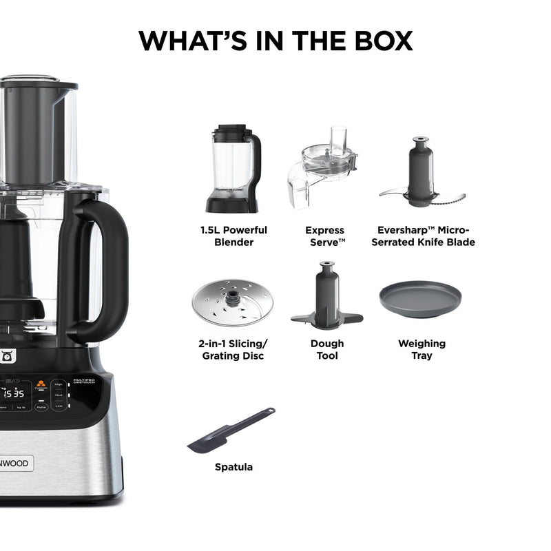 Kenwood - MultiPro One Touch Food Processor + Express Serve - FDM73.480SS