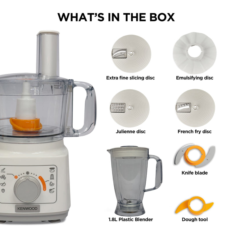 Kenwood - Food Processor Essentials Collection 750W - FDP03.40WH