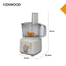 Kenwood - Food Processor Essentials Collection 750W - FDP03.40WH