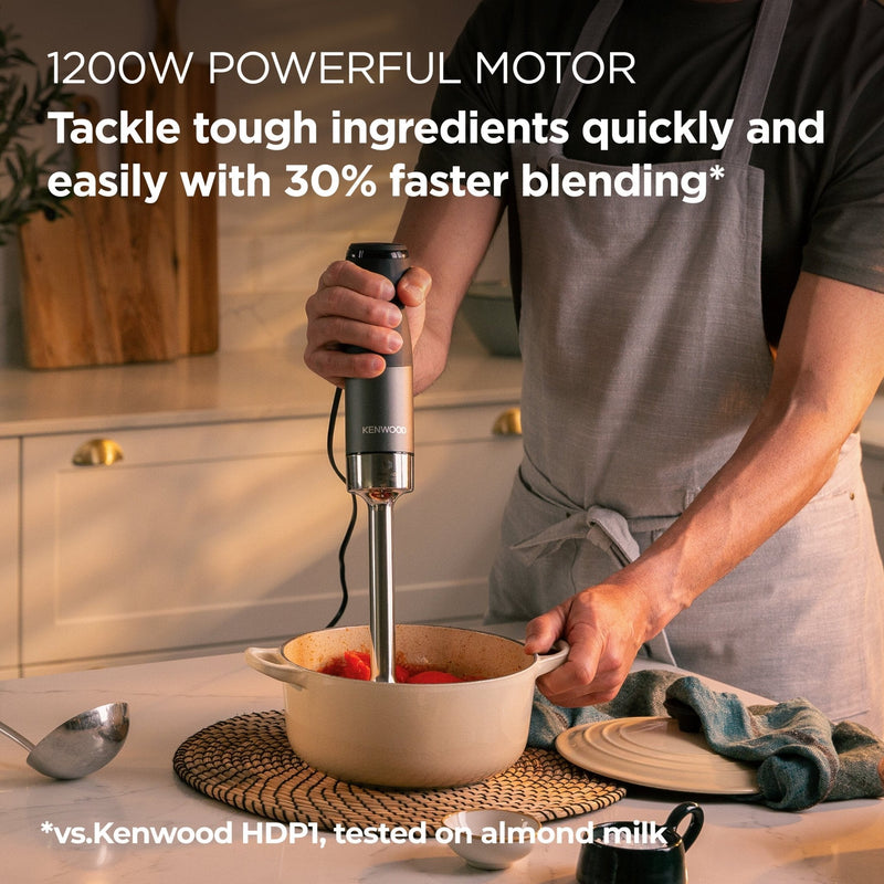 Kenwood - Triblade™ XL Pro Hand Blender & Accesories 1200W - HBM80.327BK