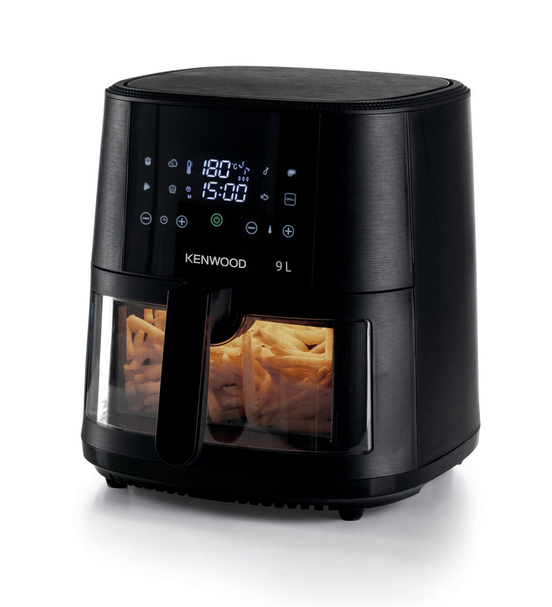 Kenwood - 9L Air Fryer with Grill Function & Window - HFG92.000BK