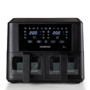 Dual Air Fryer 4.5L + 4.5L = 9L with Windows - HFG95.000BK