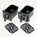Dual Air Fryer 4.5L + 4.5L = 9L with Windows - HFG95.000BK