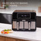 Kenwood - Air Fryer 8L kHealthy Fry Dual - HFM75.000MB