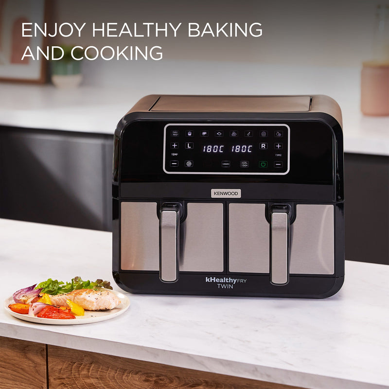 Kenwood - Air Fryer 8L kHealthy Fry Dual - HFM75.000MB