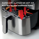 Kenwood - Air Fryer kHealthy Fry 7L S/Steel - HFM80.000SS