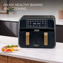 Kenwood - Air Fryer 8L kHealthy Fry Dual - HFP70.000BK