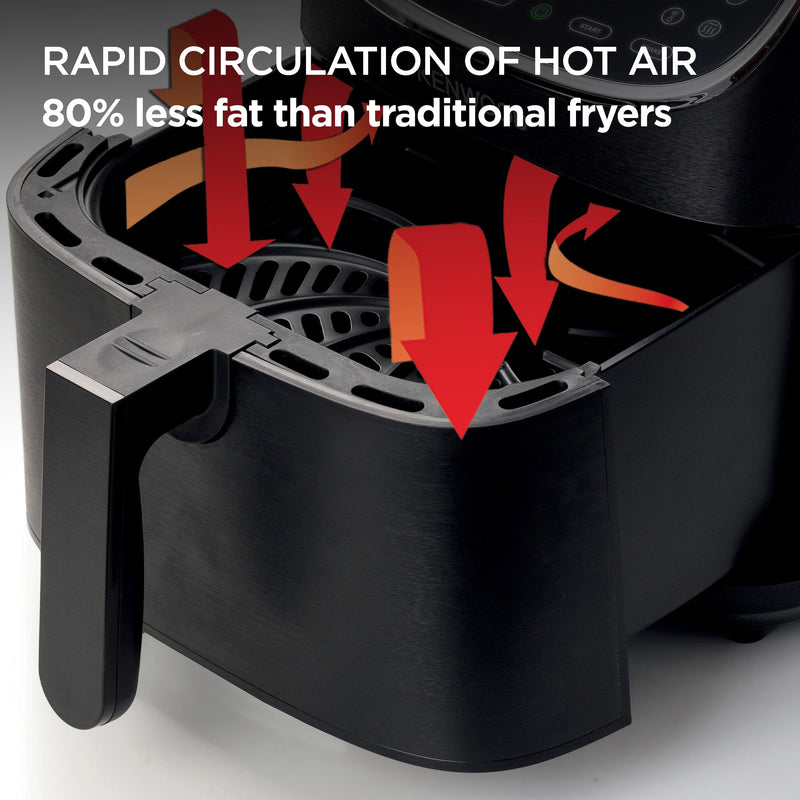Kenwood - Air Fryer kHealthy Fry 7L Black - HFP80.000BK