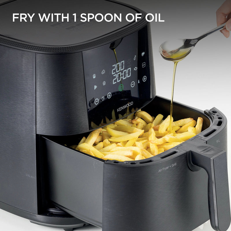 Kenwood - 9L Air Fryer with Grill Function - HFP92.000BK