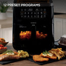 Kenwood - 7L Air Fryer & Steamer (3-in-1 ) with Window - HFS92.000BK
