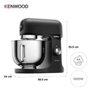 Kenwood - kMix Stand Mixer - Matt Black - KMX751ABK