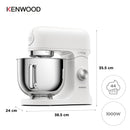 Kenwood - kMix Stand Mixer - Matt White - KMX751AWH