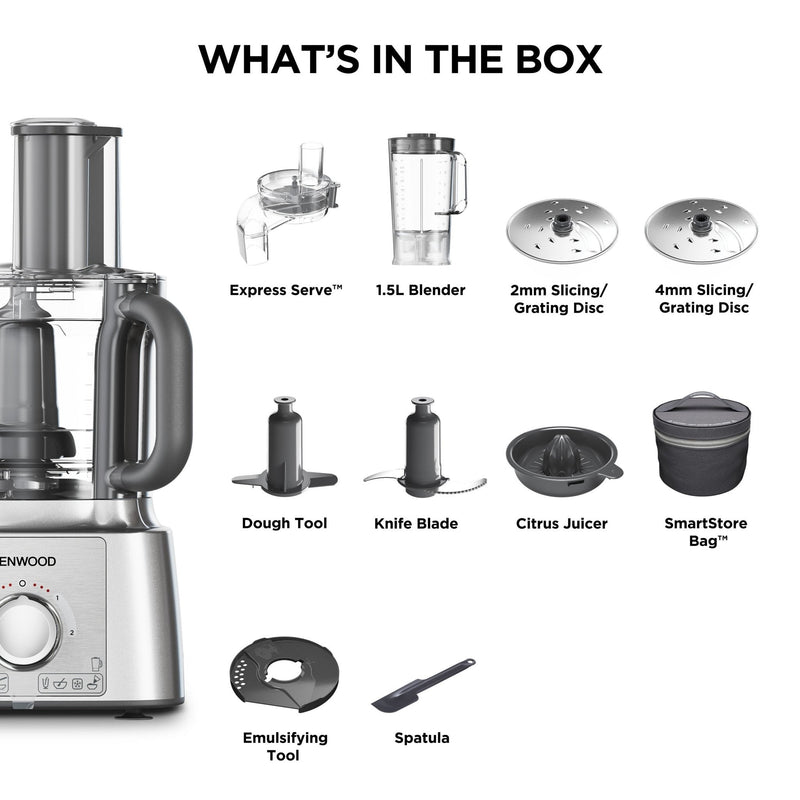 Kenwood - MultiPro Express Food Processor - FDP65.590SI