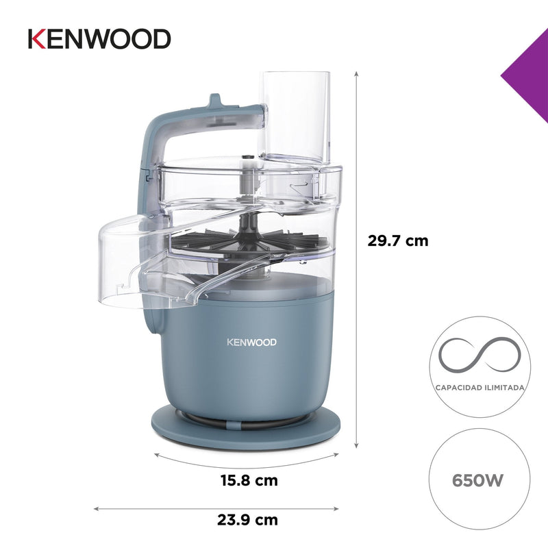 Kenwood - Food Processor MultiPro Go Compact with Express Serve™ - FDP22.130GY