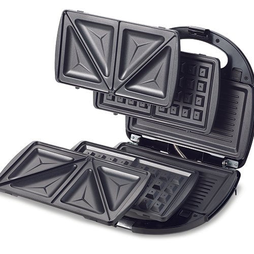 Kenwood - Sandwich/Waffle Maker & Grill 3-in-1 -  SMM01.A0BK