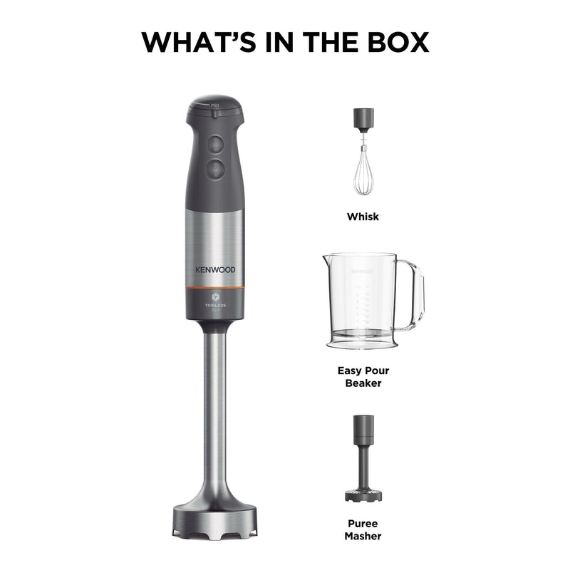Kenwood - Triblade™ Hand Blender & Accesories 1000W - HBM60.007GY
