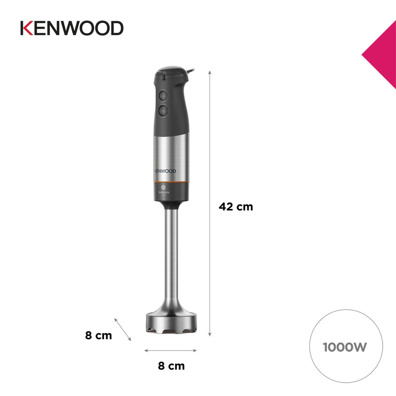 Kenwood - Triblade™ XL Hand Blender & Accesories 1000W - HBM60.307GY
