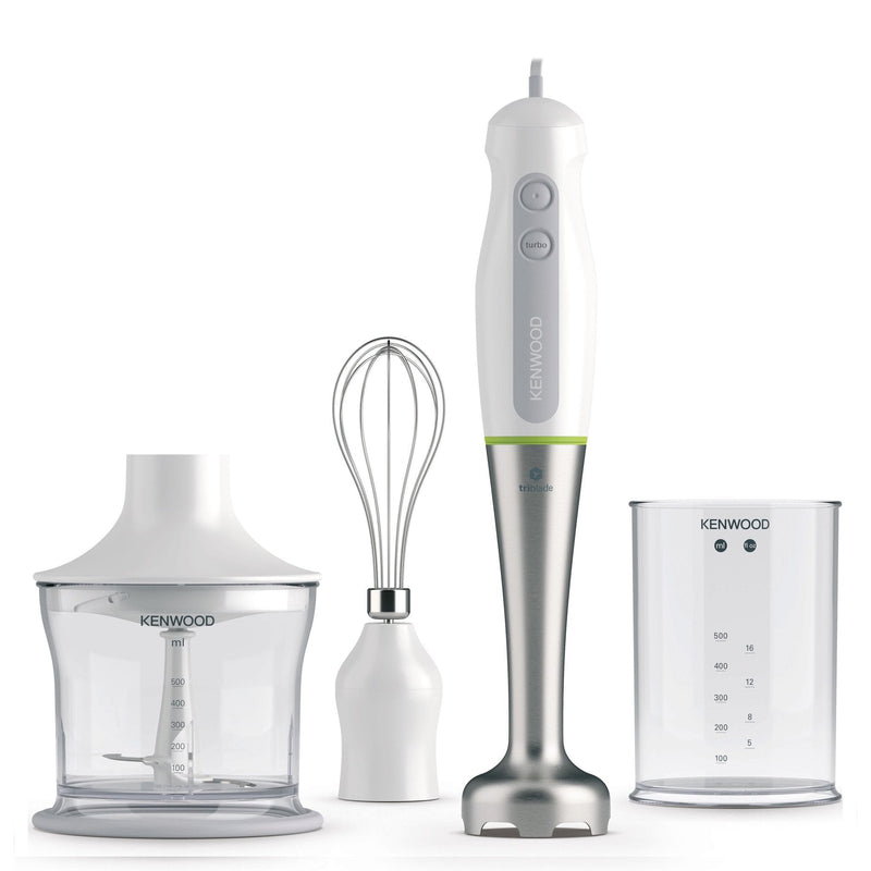 Kenwood - Hand Blender Triblade™ with Chopper & Whisk 600W - HDP109WG