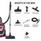 Kenwood - Bagless Vacuum Cleaner Black/Red - VBP75.000BR