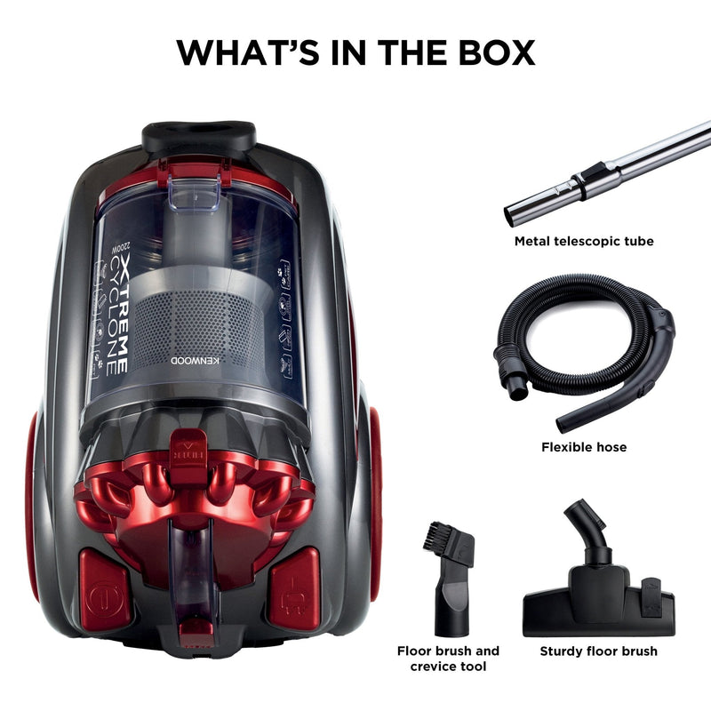 Kenwood - Xtreme Cyclone Vacuum Cleaner 2200W - VBP80.000RG