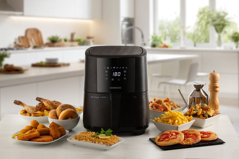 Kenwood - 6L Air Fryer with Grill Function - HFP60.000BK